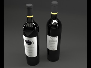 wine bottle Modello 3D