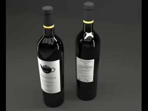 wine bottle 3D Model