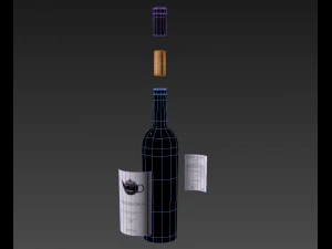 wine bottle 3D Model