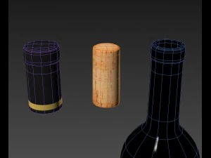 wine bottle 3D Model