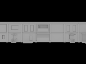 Modular walls 3D Modell