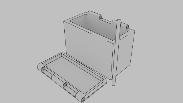 Box 3Dプリントモデル .c4d .max .obj .3ds .fbx .stl .blend
