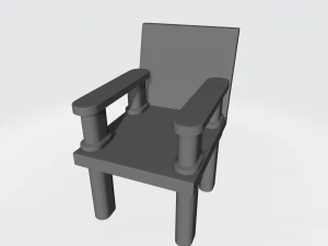 Chaise pliable Modèles 3D en vedette