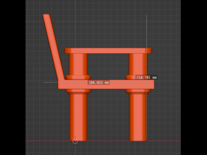 Collapsible chair 3D 打印模型
