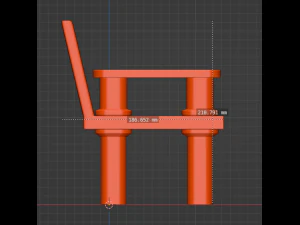Collapsible chair 3D Print Model