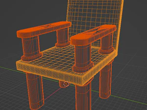 Collapsible chair 3D Print Model
