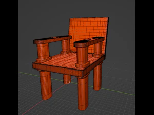 Collapsible chair 3D Print Model