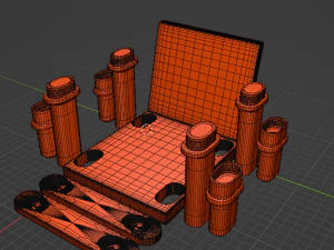 Collapsible chair 3D Print Model
