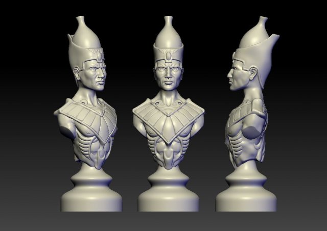 priest of egypt 3D Принт Модель .c4d .max .obj .3ds .fbx .stl .blend 