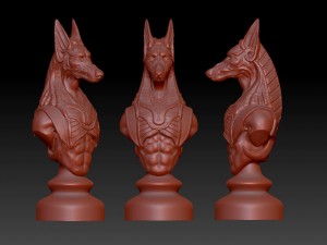 knight of egypt 3D 프린트 모델