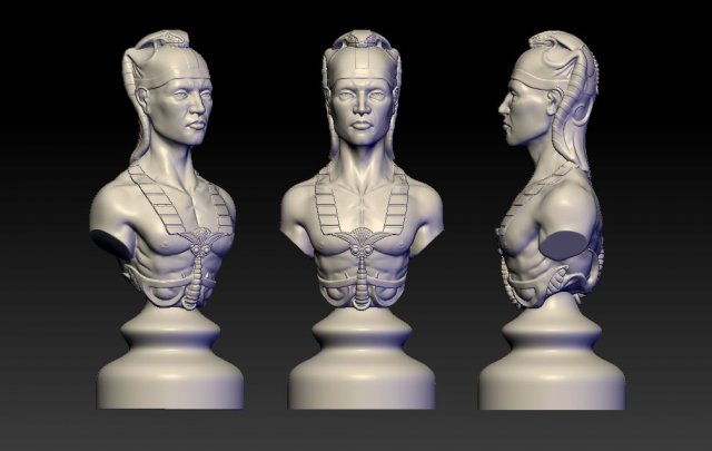 warrior of egypt 3D Print Model .c4d .max .obj .3ds .fbx .stl .blend 