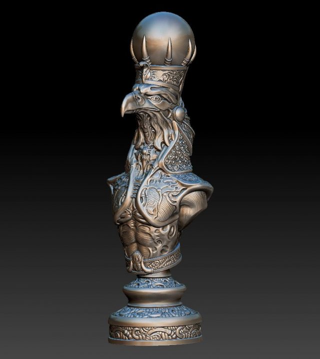 ra king Model Cetak 3D .c4d .max .obj .3ds .fbx .stl .blend 