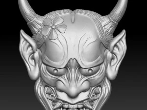 maska ​​Hannya -ulga Model do druku 3D