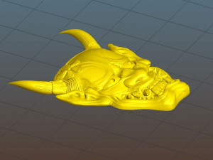 hannya mask -relief Modèles 3D en vedette