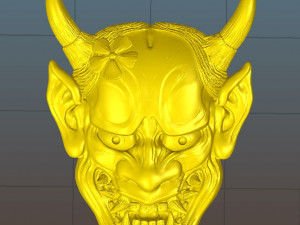 hannya mask -relief Modèles 3D en vedette