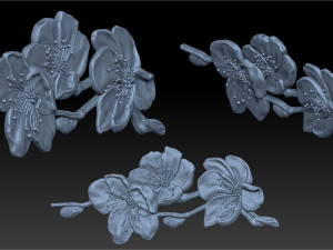 sakura- relief 3D Print Model