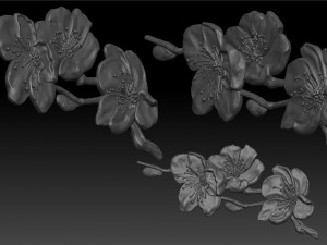sakura- relief 3D Print Model