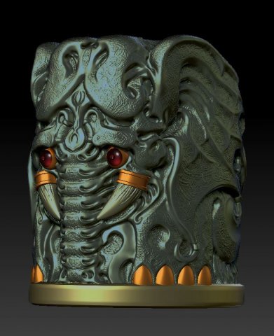 elephant - glass 2018 Modèles 3D en vedette .c4d .max .obj .3ds .fbx .stl .blend 