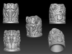 elephant - glass 2018 Modèles 3D en vedette