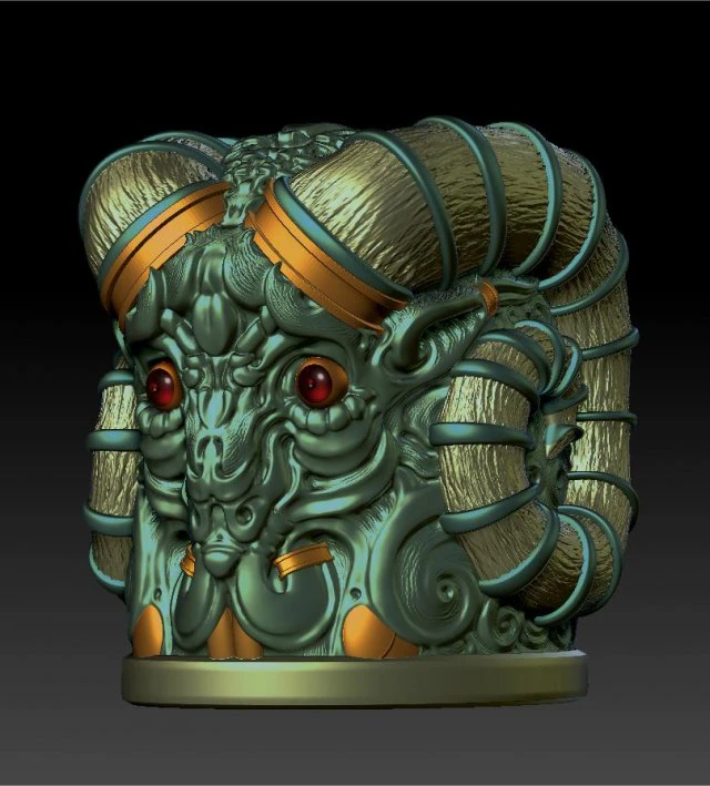 ram - glass 2018 3D Print Model .c4d .max .obj .3ds .fbx .stl .blend 
