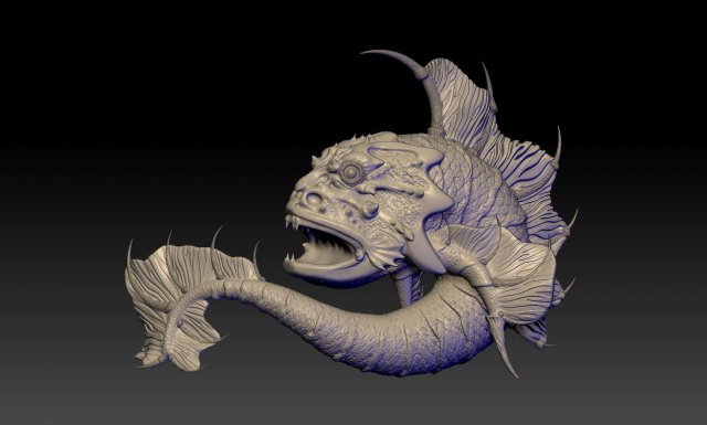 a sea bull-calf 3Dプリントモデル .c4d .max .obj .3ds .fbx .stl .blend 