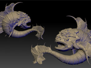 a sea bull-calf 3Dプリントモデル