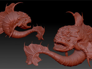 a sea bull-calf 3Dプリントモデル