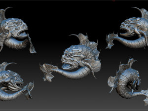 a sea bull-calf 3Dプリントモデル