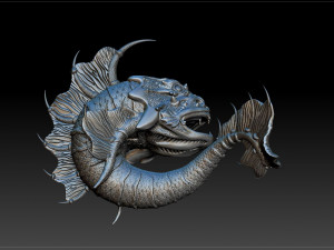 a sea bull-calf 3Dプリントモデル