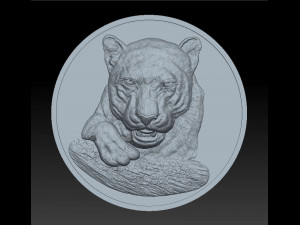 panther - medal - relief - 2019 3D 打印模型