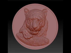 panther - medal - relief - 2019 3D Print Model