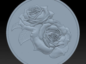 rose-silver - medal - relief - 2019 3D Принт Модель