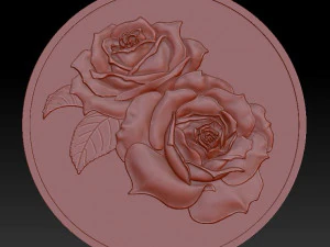 rose-silver - medal - relief - 2019 3D Print Model