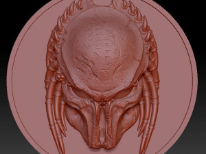 predator head - medal - relief -2017 Model do druku 3D