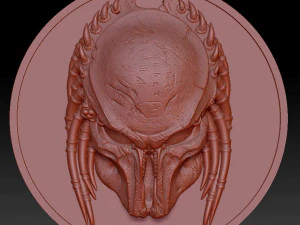 predator head - medal - relief -2017 3D Print Model