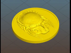 predator head - medal - relief -2017 3D Print Model