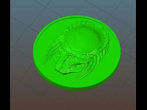 predator head - medal - relief -2017 Model do druku 3D