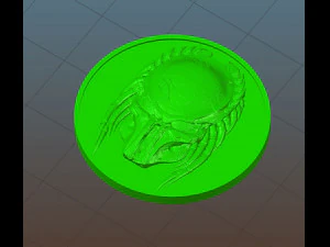 predator head - medal - relief -2017 3D Print Model