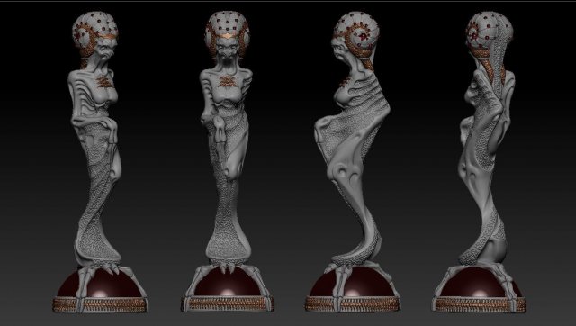 queen antauga - 2018 3D Print Model .c4d .max .obj .3ds .fbx .stl .blend 