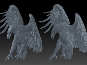 eagle hd1 - relief - 2019 3D Print Model