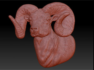 ram - relief - 2019 3D Baskı Modeli