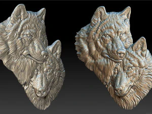 wolves - relief - 2019 3D Print Model