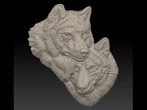 wolves - relief - 2019 3D Print Model