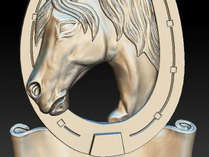 horse - for good luck - relief - 2018 3D Print Model