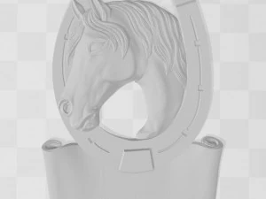 horse - for good luck - relief - 2018 3D Print Model