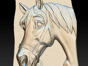 horse1 - for good luck - relief - 2018 3D Print Model