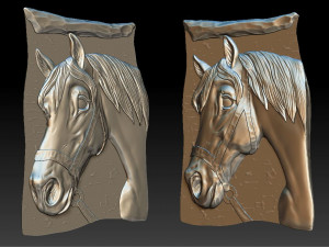 horse1 - for good luck - relief - 2018 3D Принт Модель
