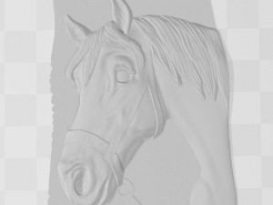 horse1 - for good luck - relief - 2018 3D Принт Модель