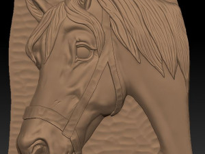 horse1 - for good luck - relief - 2018 3D Принт Модель