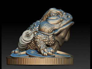 money frog - jin chan - statuette - 2019 3D 打印模型
